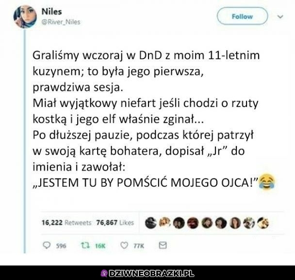 Młody dobrze to rozegrał