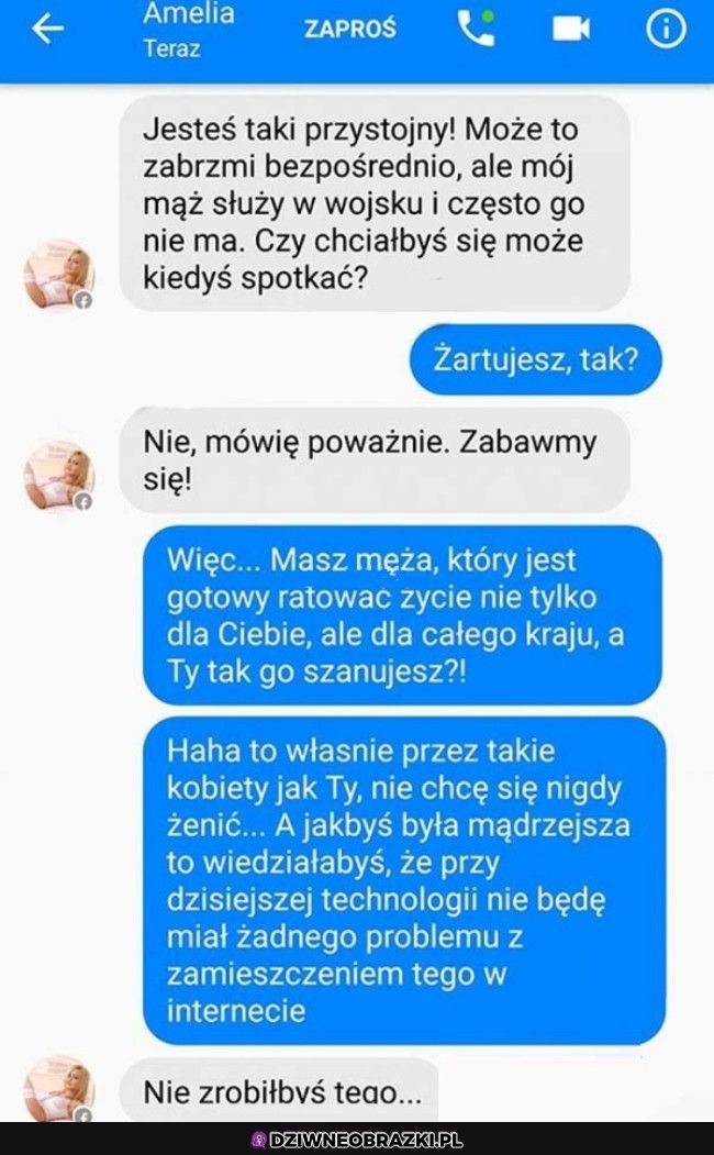 Kiedy dostajesz taką wiadomość na fb