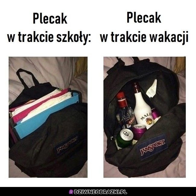 Plecak zawsze przydatny