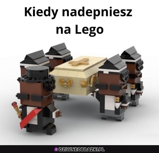 Nadepnięcie na lego