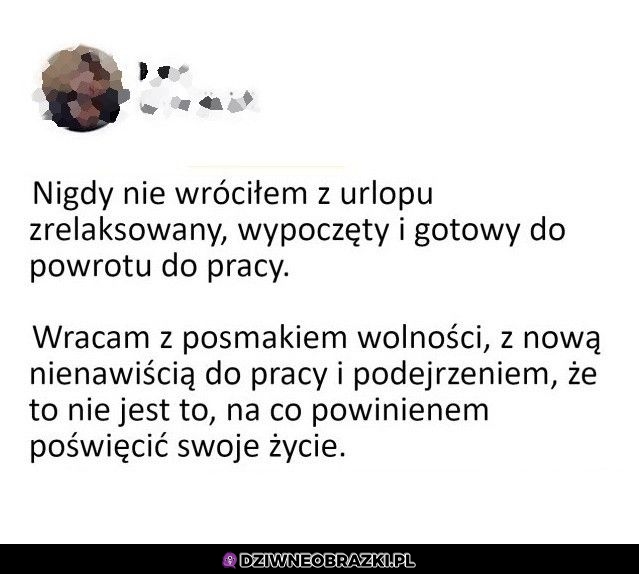 Urlopy takie są