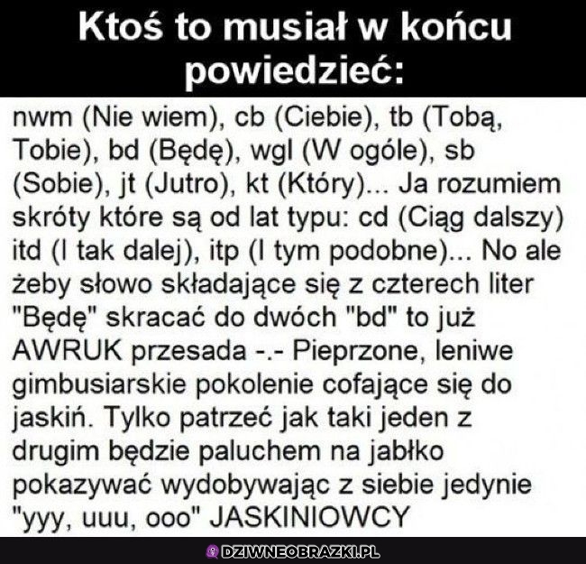 Przesada te skróty
