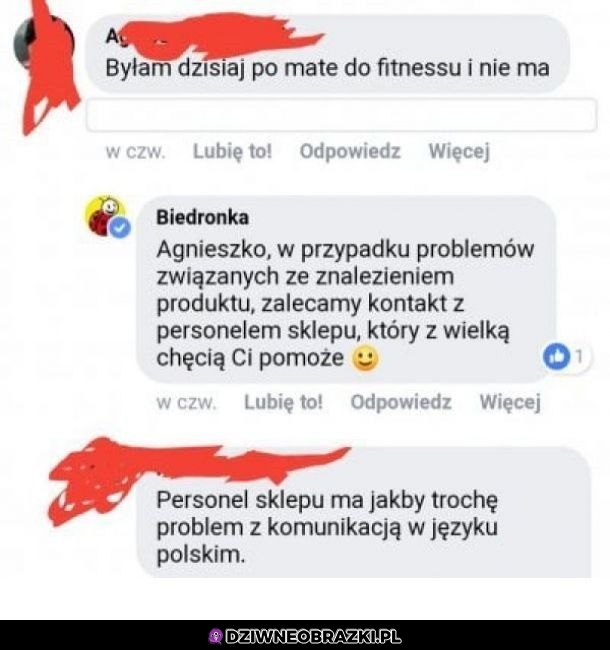 Agnieszka zaorała Biedronkę