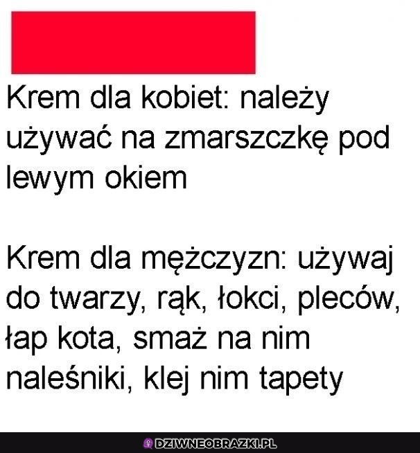 Krem dla mężczyzn