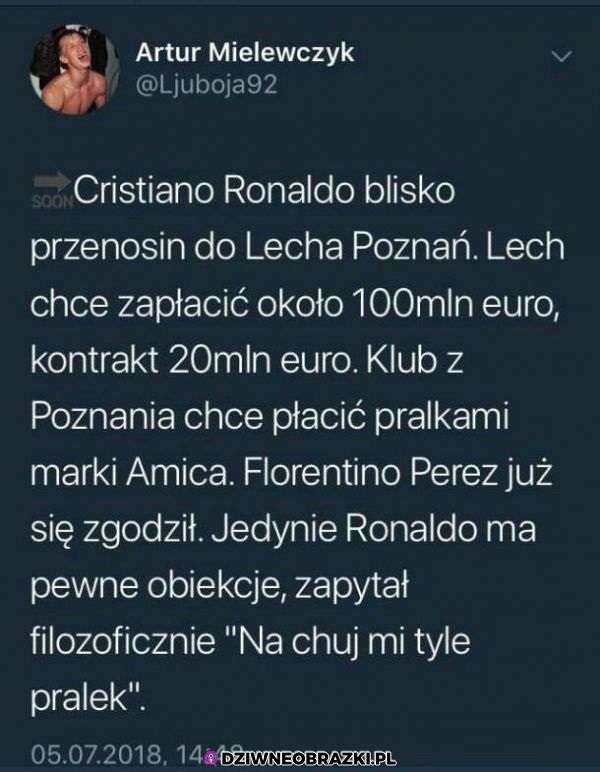 Ronaldo jednak w Lechu!