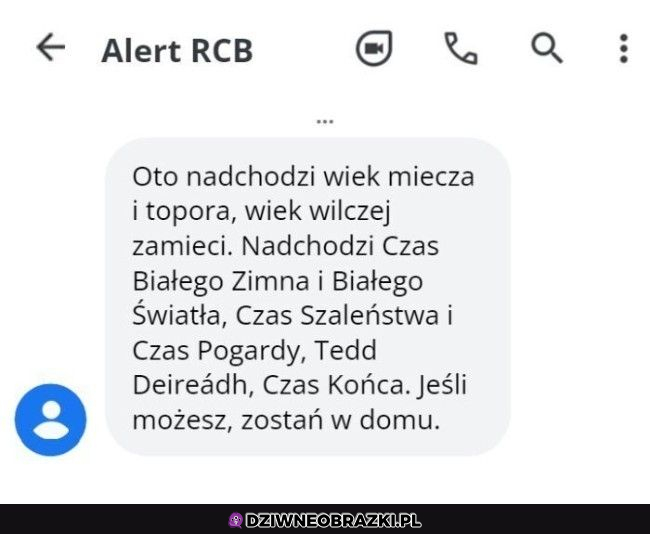 Alert kiedyś