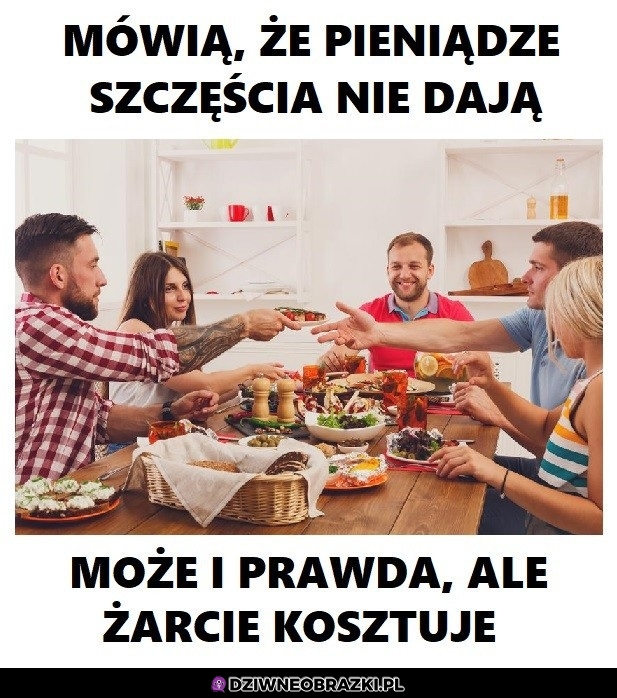 Pieniądze szczęścia nie dają