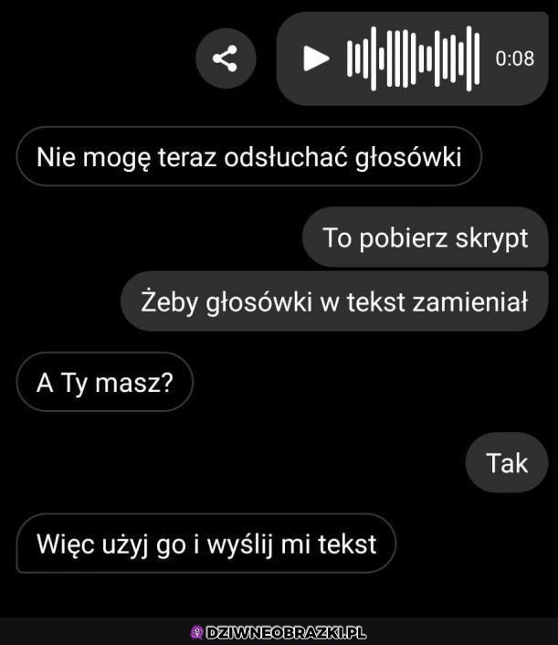 Mądrala się znalazł