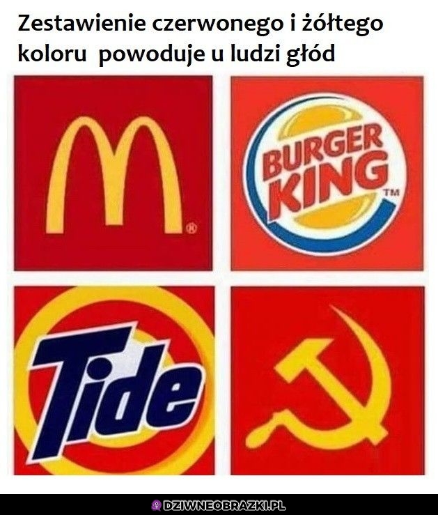 Czerwony i żółty