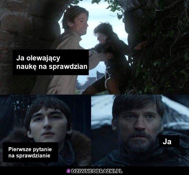 Ja na sprawdzianie