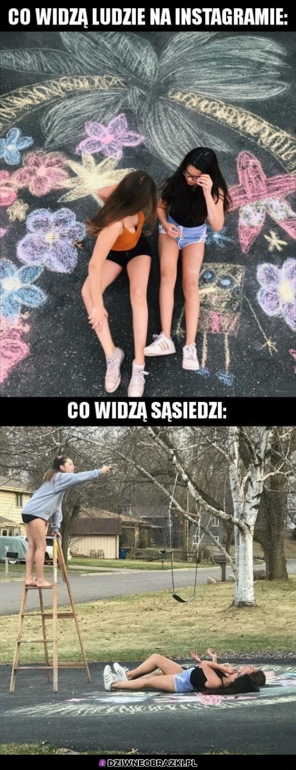 Co widzisz na insta a co widzę sąsiedzi