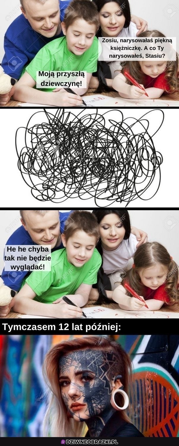 Namalował ją sobie