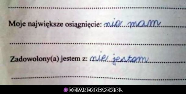 Jakbym ja to wypełniał