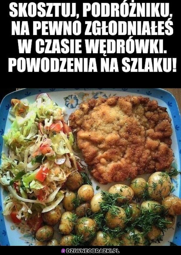 Posil się prze dalszą wędrówką