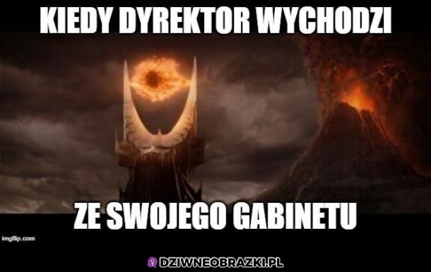 Kiedy dyrektor wyjdzie z gabinetu