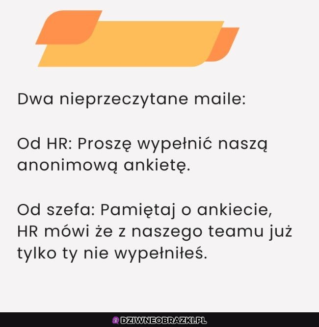 Kiedy masz tylko dwa nieodebrane maile