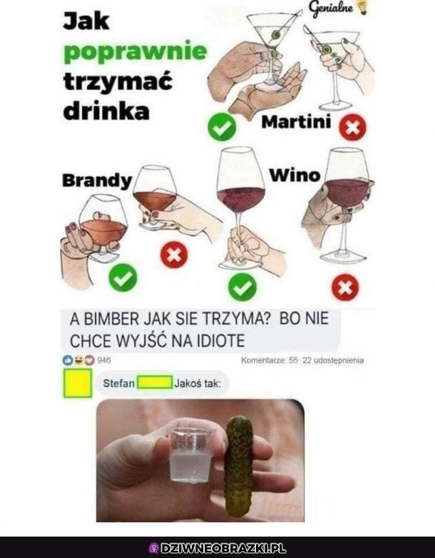 Trzymanie drineczka