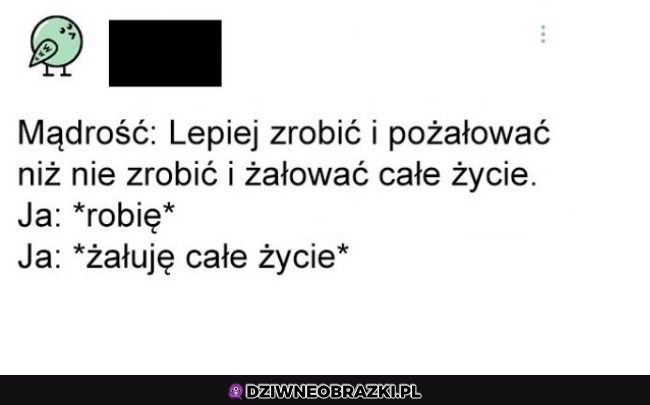 Ale przynajmniej zrobiłem