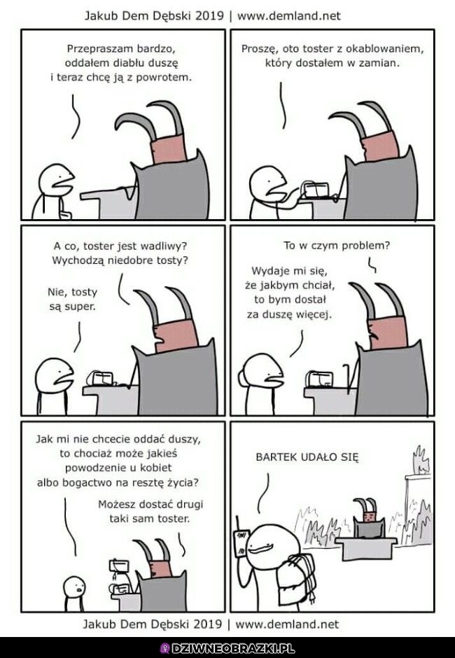 Sprzedał dusze diabłu