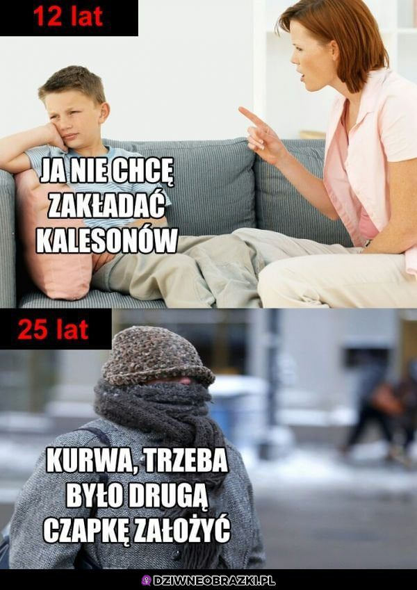 Myślenie zmienia się  z wiekiem