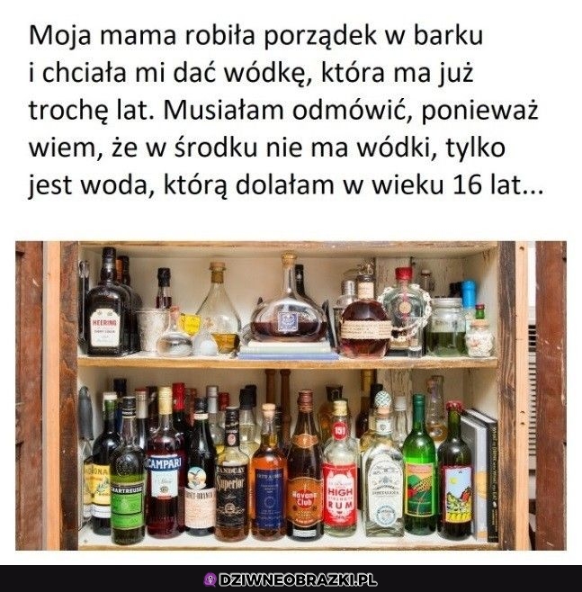 Porządki w barku