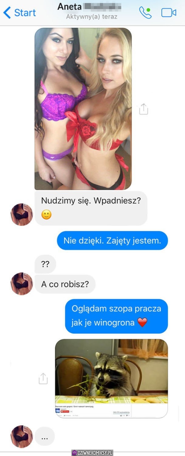 Kiedy dziewczyna sprawdza twoja lojalność z fejk konta