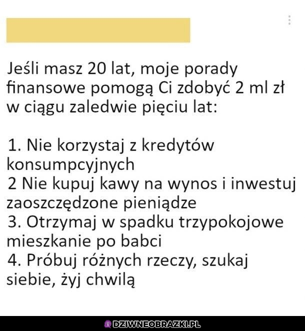 Takie złote rady