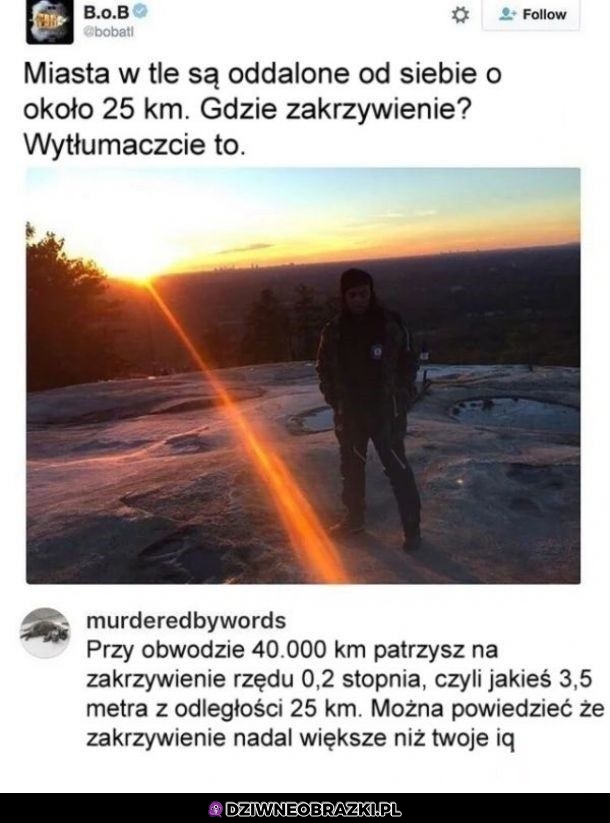 Gdzie to zakrzywienie?