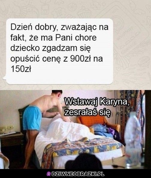 Mokry sen Karyny