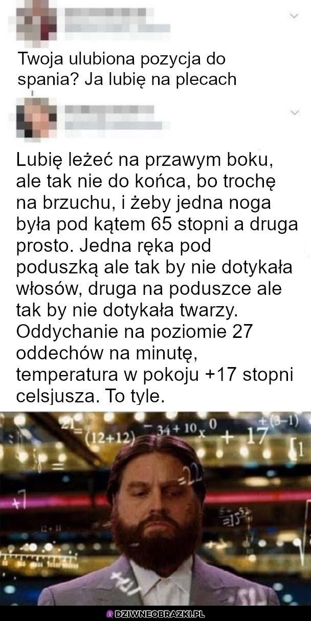 Ulubiona pozycja do spania
