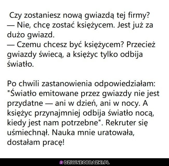 Kiedy dostajesz taką rozkminę