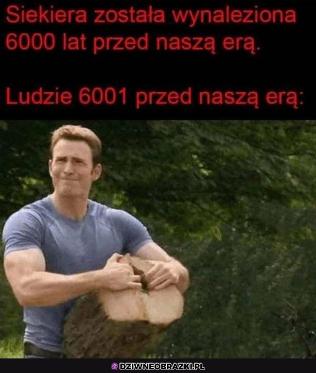 Przed wynalezieniem siekiery