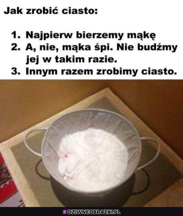 To wygląda na już zrobione ciasto