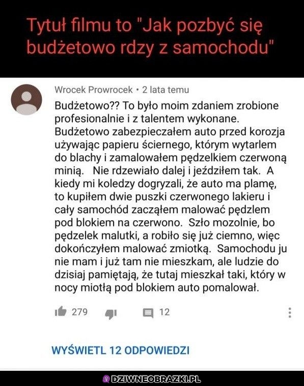 Ten komentarz to najlepsze co czytałem od dawna