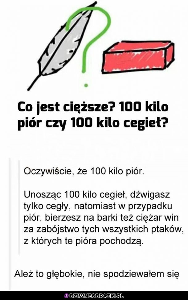 Co jest cięższe?