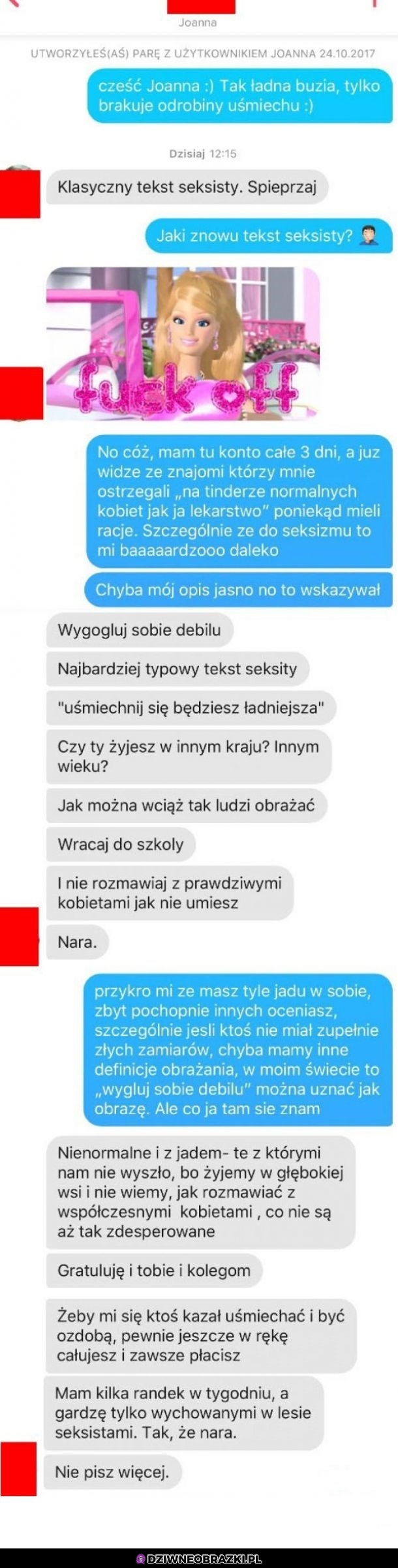 Kiedy trafiasz na twardogłową feministkę