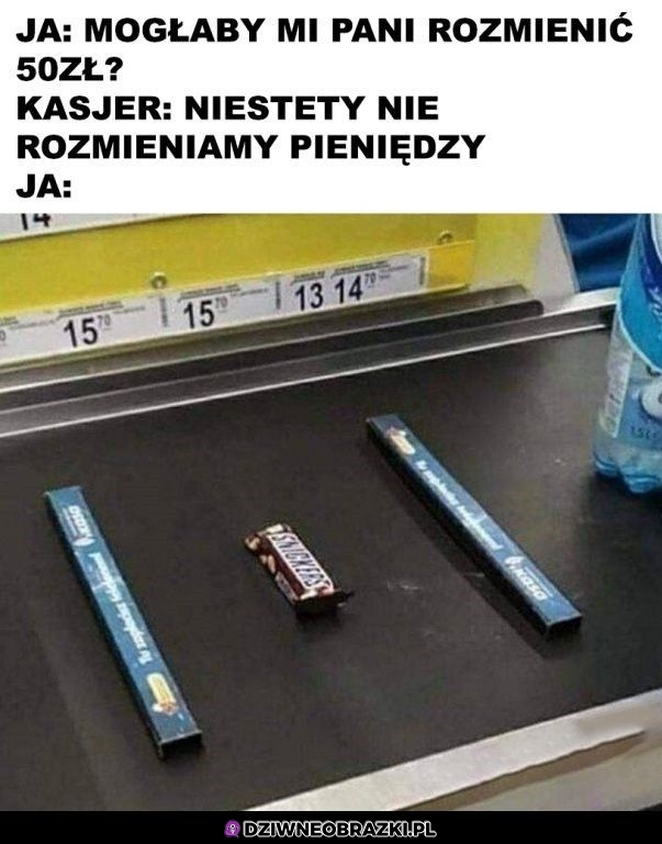 Ma pani rozmienić?