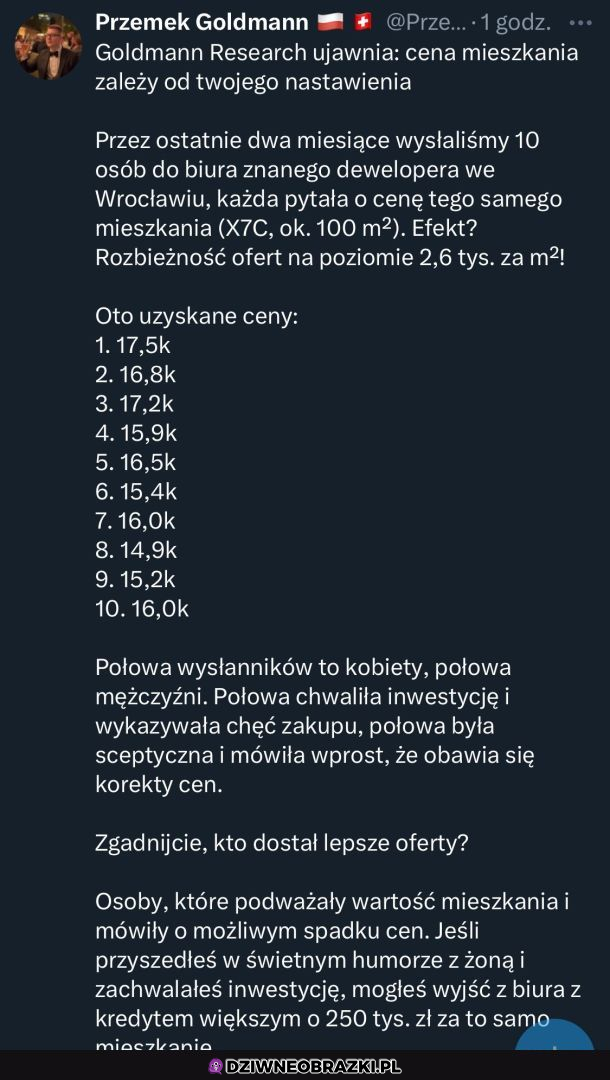 Wszystko zależy od nastawienia
