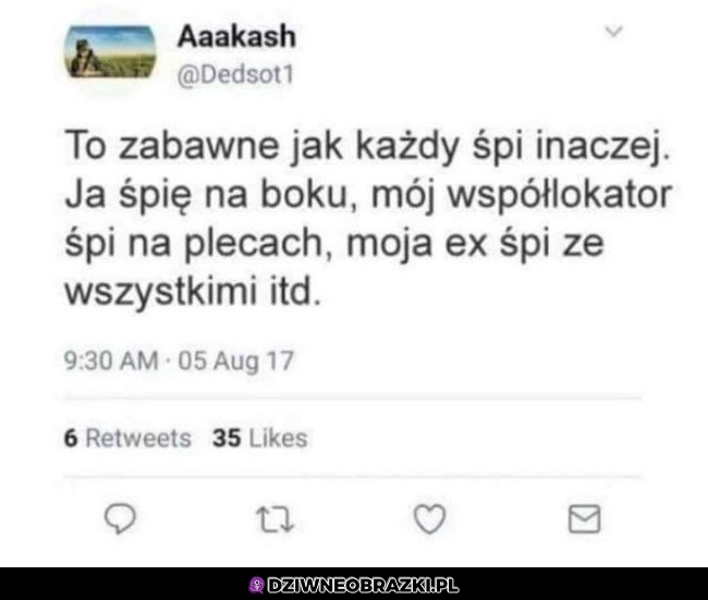 Każdy śpi inaczej