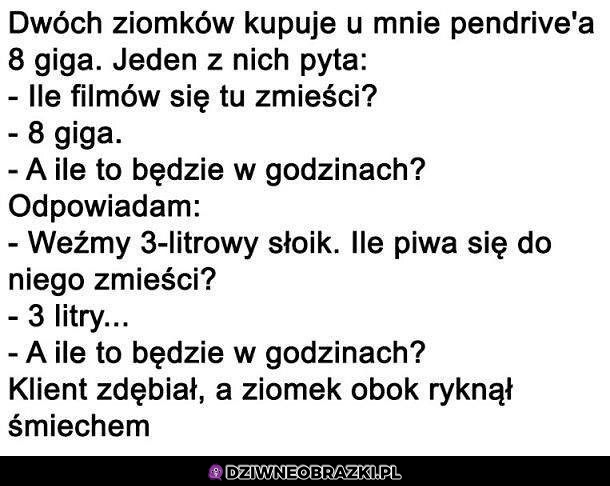 Kiedy ziomeczki chcą kupić pendriva