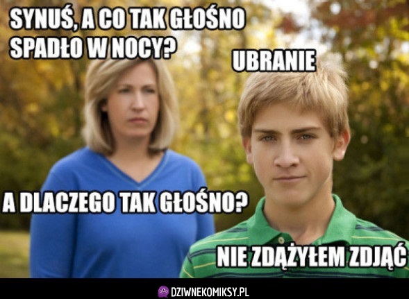 Co spadło tak głośno?