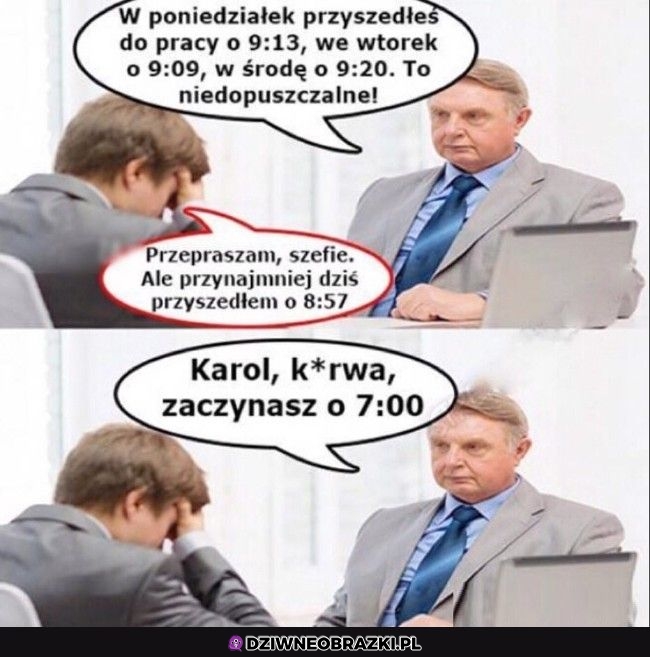 Przychodzenie do pracy