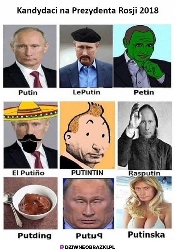 Wszystkie twarze Putina