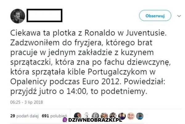 Plotka o Ronaldo