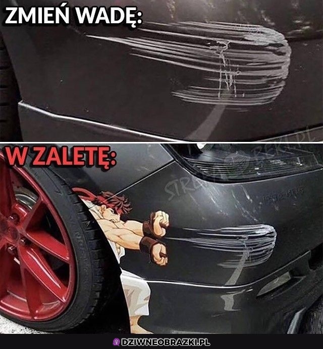 Zmiana wady w zaletę - poziom blacharz