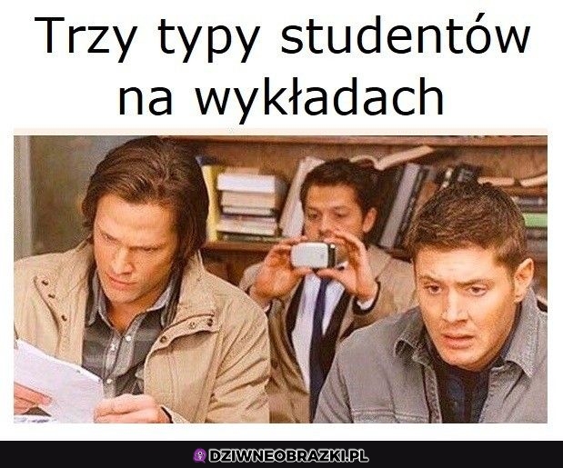 Trzy typy studentów