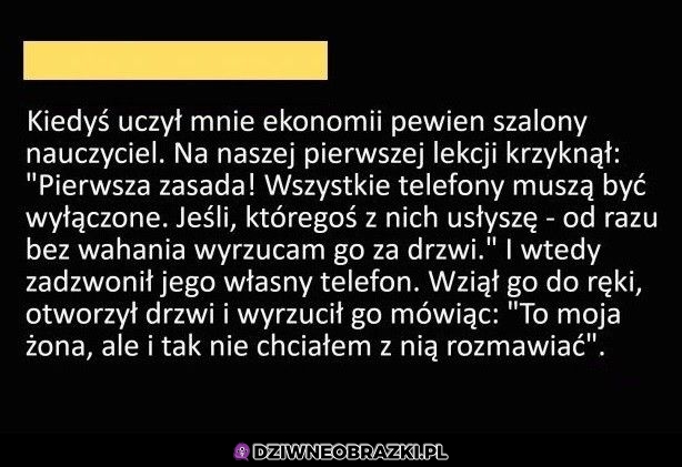 Zasady to zasady, nie ma przebacz