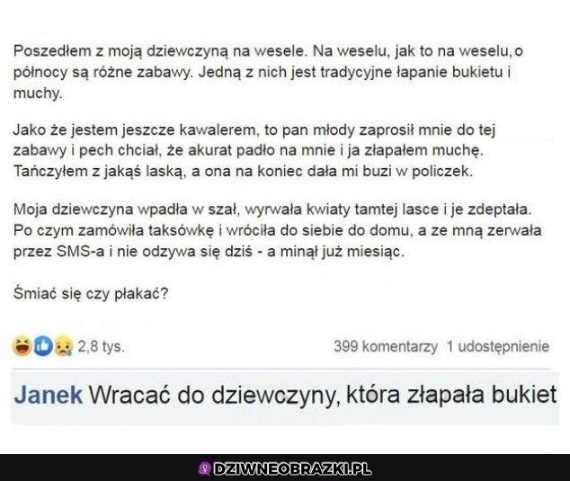 Zostało mu tylko jedno sensowne wyjście