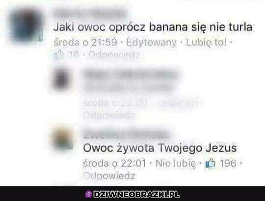 Owoc, który się nie turla