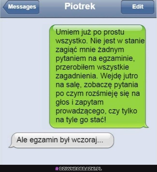 Kiedy jesteś gotowy na wszystko, ale nie na to